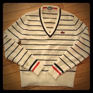 VINTAGE LACOSTE X IZOD CABLE KNIT SWEATER